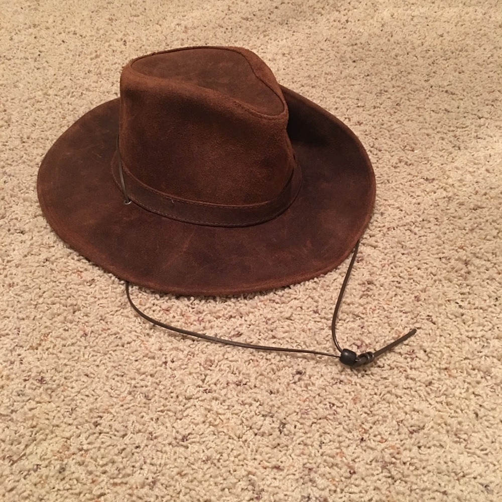 Genuine Leather Minnetonka Hat!